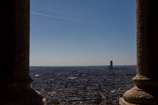 Вид Париж Сакре Кер — стокове фото