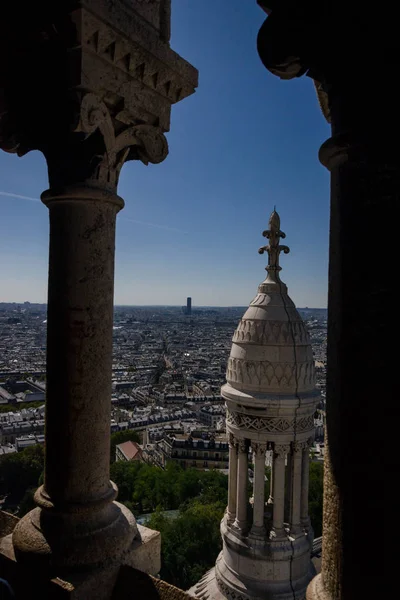 Vista Paris Catedral Sacre Coeur — Fotografia de Stock