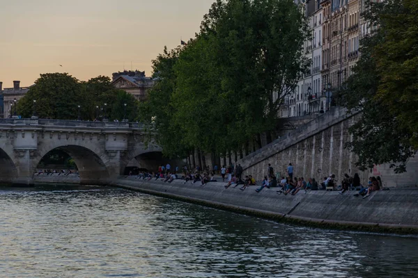 Krásná Ulici Zastřelil Paříž Francie — Stock fotografie
