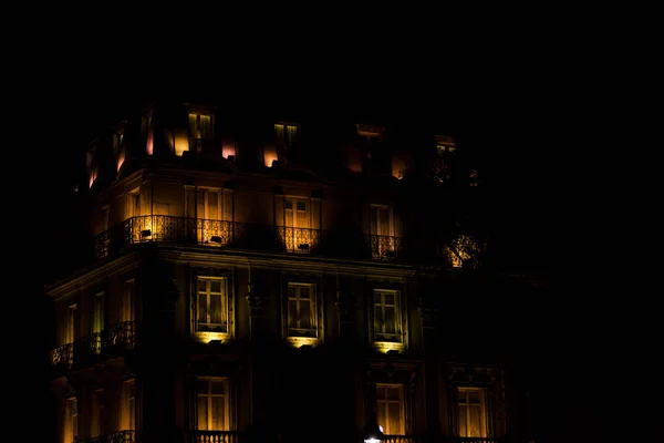 Paysages Nocturnes Autour Pont Saint Michel Seine Paris — Photo