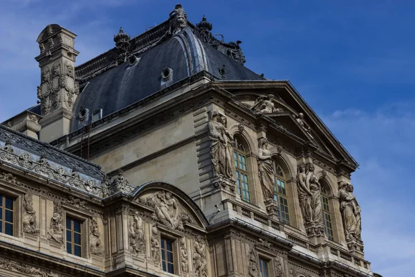 Louvre Museum Former Historic Palace Housing Huge Art Collection Roman — Stock Photo, Image