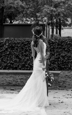 2018 iki Tuileries Bahçesi, Paris, sonbahar, sonra düğün