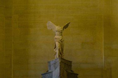 Nike of Samothrace Louvre Museum - Former historic palace, Paris, France clipart