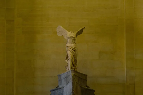 Museu Louvre Nike Samothrace Antigo Palácio Histórico Paris França — Fotografia de Stock