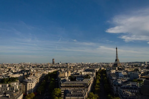 フランス 2018 ビューのパリ市内と凱旋門からの観光スポット — ストック写真