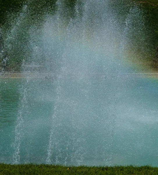 Millionen Von Streusel Die Einen Regenbogen Brunnen Vor Dem Palais — Stockfoto