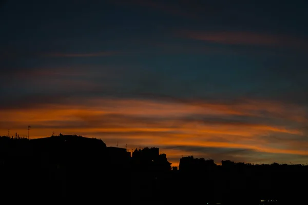 Пейзажи Ночного Города Вокруг Пон Сен Мишель Реке Сен Париж — стоковое фото