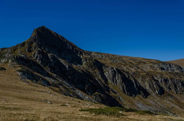 Rocky Peak Nearby Babreka Kidney Lake Rila Mountain Bulgaria — Stock Photo, Image