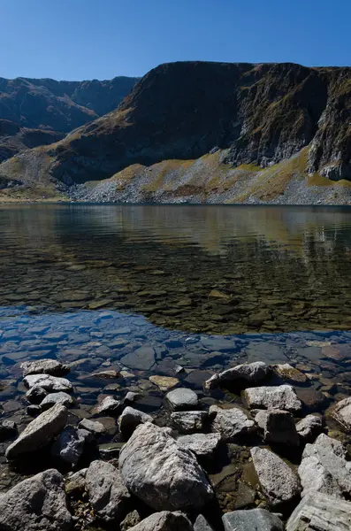 Vue Sur Lac Babreka Rein Des Lacs Glaciaires Nord Ouest — Photo