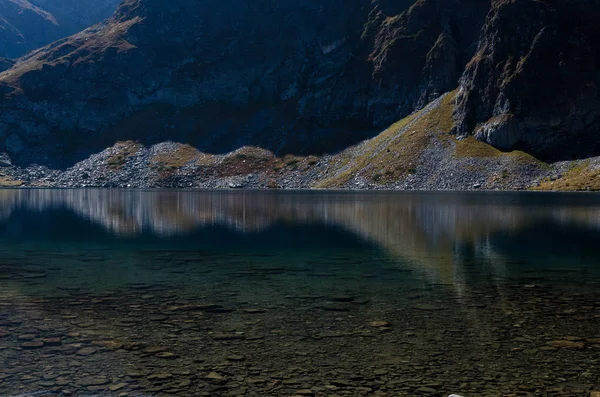 Una Vista Del Lago Babreka Reno Uno Gruppo Laghi Glaciali — Foto Stock