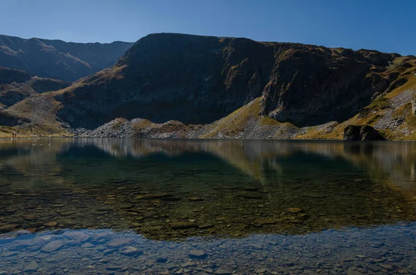 Una Vista Del Lago Babreka Riñón Uno Grupo Lagos Glaciares — Foto de Stock