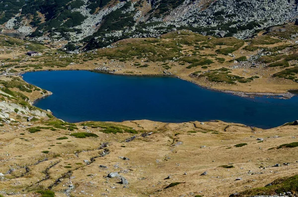 Lake Bliznaka Ikertestvére Egy Csoportja Glaciális Tavak Bulgária Északnyugati Rila — Stock Fotó