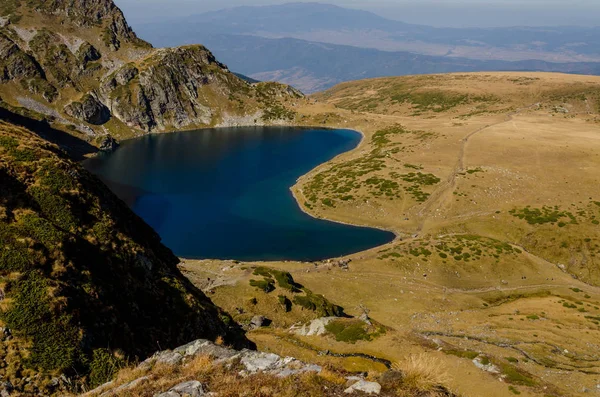 Vue Sur Lac Babreka Rein Des Lacs Glaciaires Nord Ouest — Photo