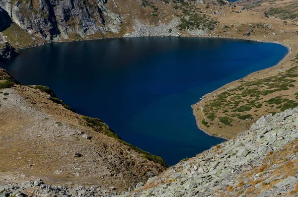 Vue Sur Lac Babreka Rein Des Lacs Glaciaires Nord Ouest — Photo