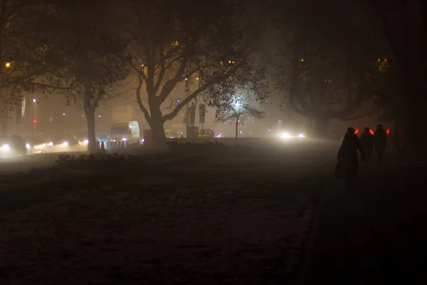 Sofia Bulgária 2018 Capital Bulgária Novamente Envolta Smog Cidade Mais — Fotografia de Stock