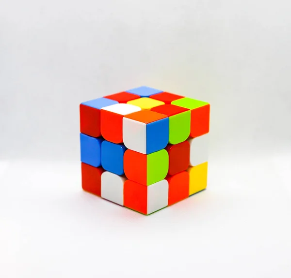 Rubik Cube Combination Puzzle Invented 1974 Hungarian Sculptor Professor Architecture — Stock Photo, Image