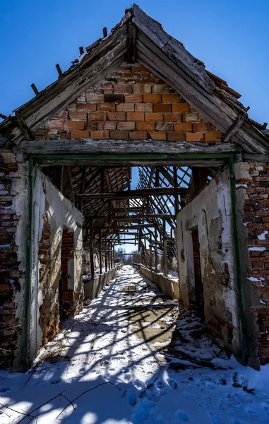 Forlatte Bygninger Milanovo Landsby Bulgaria – stockfoto