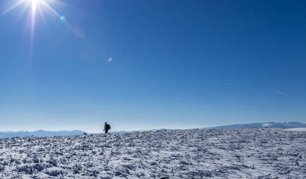 Vratsa Bulgária 2019 Rastreamento Inverno Montanha Stara Planina Aldeia Lakatnik — Fotografia de Stock