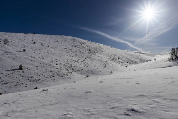 Враца Болгария 2019 Зимнее Слежение Горах Стара Планина Село Лакатник — стоковое фото