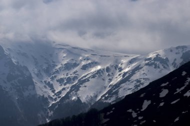 Stara Planina Dağı'nın Triglav masifinin panoramik manzarası, Orta Balkan Milli Parkı, Bulgaristan