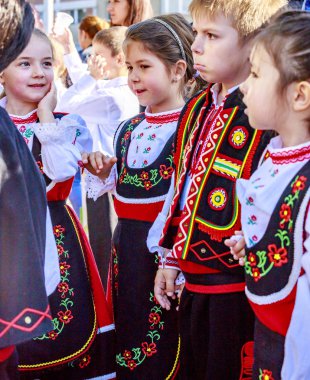 Sofya, Bulgaristan - 05.09.2019 - Lulin konut kompleksi bayram günü