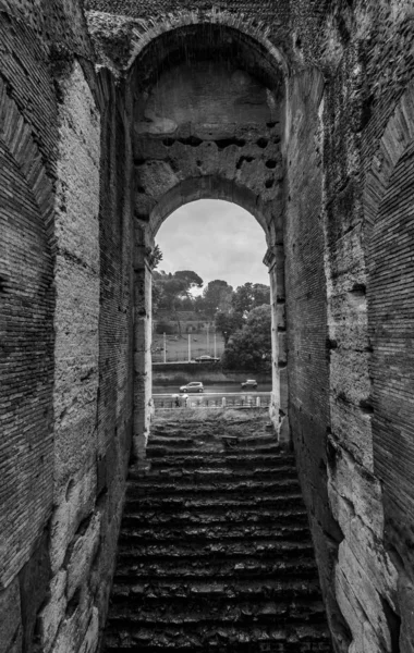 Rome Italië Uitzicht Straat Colosseum — Stockfoto
