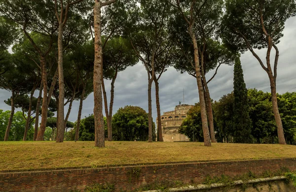 Řím Itálie 2019 Castel Sant Angelo Adrian Park — Stock fotografie