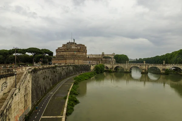 Рим Италия 2019 Castel Sant Angelo Adrian Park — стоковое фото