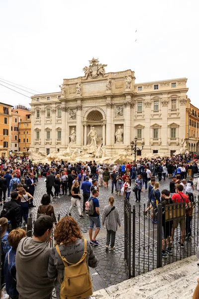 Rom Italien 2019 Utsikt Över Gatan Fontana Trevi — Stockfoto