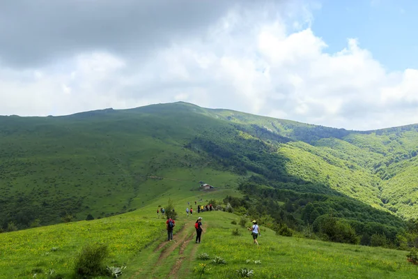 Pehchevo Kuzey Makedonya 2019 Kadiytsa Zirvesine Izleme Vlahina Dağı — Stok fotoğraf