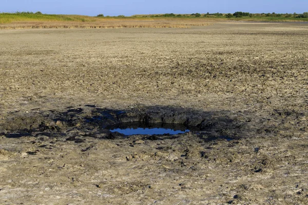 Shabla Tuzla Bulgarien Det Lake Lagoon Som Botten Täckt Vätesulfid — Stockfoto