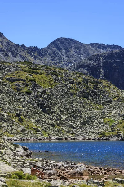 Wandern Rila Gebirge Bulgarien Tracking Route Ystrebetz Musala Summit — Stockfoto