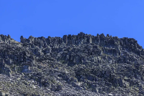 Rila Dağı'nda yürüyüş, Bulgaristan. Takip güzergahı Ystrebetz - Musala zirvesi