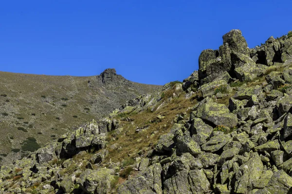 Hiking Rila Mountain Bulgaria Tracking Route Ystrebetz Musala Summit — Stock Photo, Image