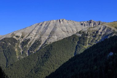 Olymp Dağı. Skolio ve Mitikas zirvelerine giden yolda izleme görüşleri