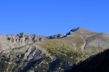 Olymp Dağı. Skolio ve Mitikas zirvelerine giden yolda izleme görüşleri