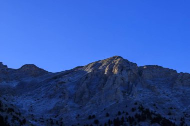 Olymp Dağı. Skolio ve Mitikas zirvelerine giden yolda izleme görüşleri