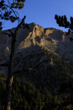Olymp Dağı. Skolio ve Mitikas zirvelerine giden yolda izleme görüşleri