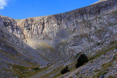 Olymp Dağı. Skolio ve Mitikas zirvelerine giden yolda izleme görüşleri
