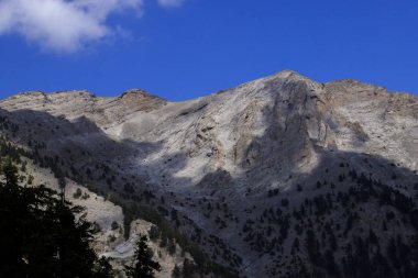 Olymp Dağı. Skolio ve Mitikas zirvelerine giden yolda izleme görüşleri