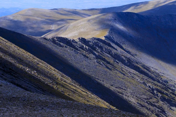 Montagna Olymp Tracciare Opinioni Sulla Strada Skolio Mitikas Vertici — Foto Stock