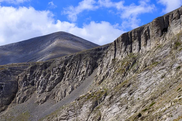 Olymp Mountain Tracking Views Way Skolio Mitikas Summits — Stock Photo, Image