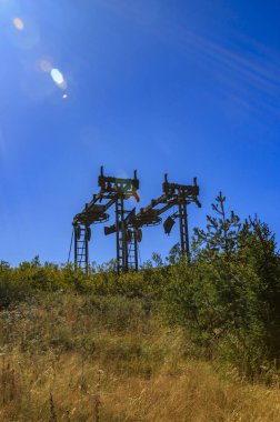 Terk edilmiş telesiyej altyapısı, Vitosha dağı, Bulgaristan