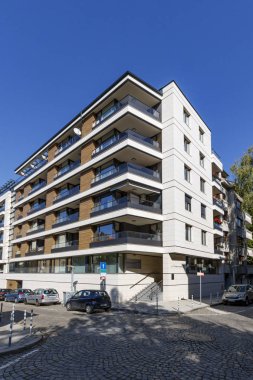 Sofya, Bulgaristan, 210.25.2019: Konut binası