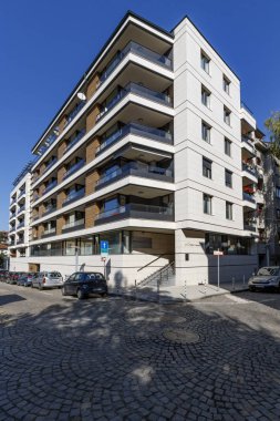 Sofya, Bulgaristan, 210.25.2019: Konut binası