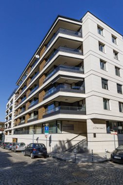 Sofya, Bulgaristan, 210.25.2019: Konut binası