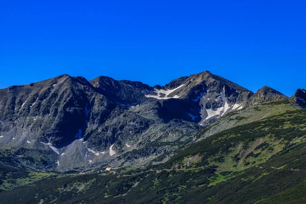 风景和景观 保加利亚Rila山Ystrebetz至Musala Sumit的追踪路线 — 图库照片