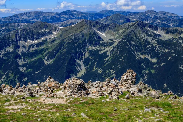 Vistas Paisajes Ruta Seguimiento Ystrebetz Musala Sumit Montaña Rila Bulgaria — Foto de Stock