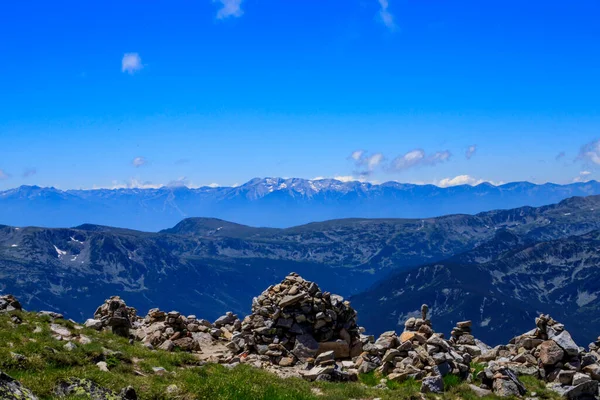 Vistas Paisajes Ruta Seguimiento Ystrebetz Musala Sumit Montaña Rila Bulgaria — Foto de Stock