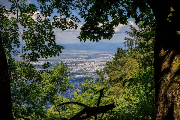 Vue Sofia Depuis Montagne Vitosha Bulgarie — Photo